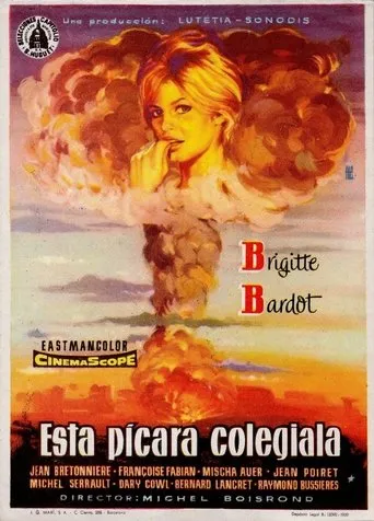 Póster de Esta pícara colegiala (1956) con Marcel Charvey como Louis Dubrey