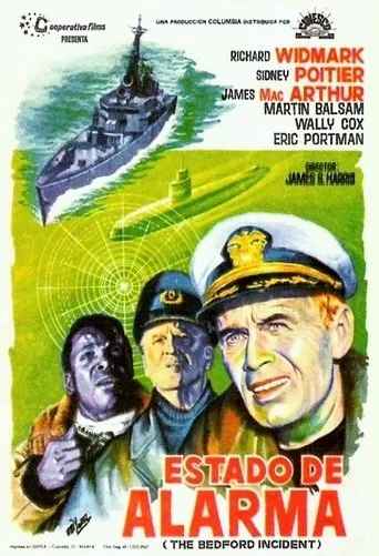 Póster de Estado De Alarma (1965) con Ed Bishop como Lieutenant Hacker U.S.N. - Communications