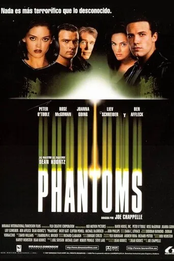 Póster de Fantasmas (Phantoms) (1998) con Peter O'Toole como Dr. Timothy Flyte