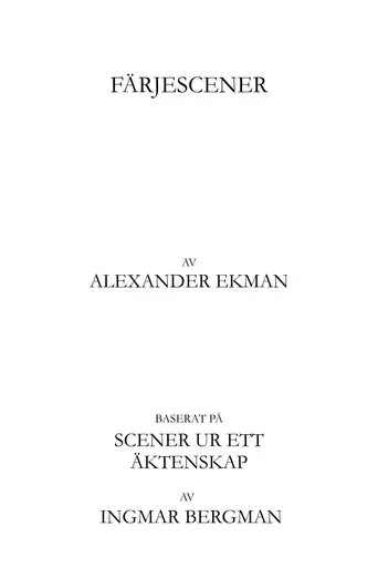 Póster de Färjescener