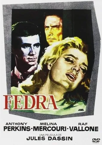 Póster de Fedra (1962) con Melina Mercouri como Phaedra Kyrilis