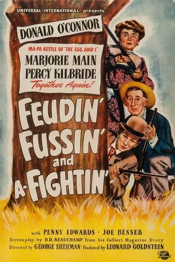 Póster de Feudin', Fussin' and A-Fightin'