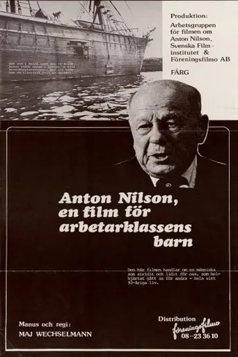 Póster de Filmen om Anton Nilson. Till arbetarklassens barn