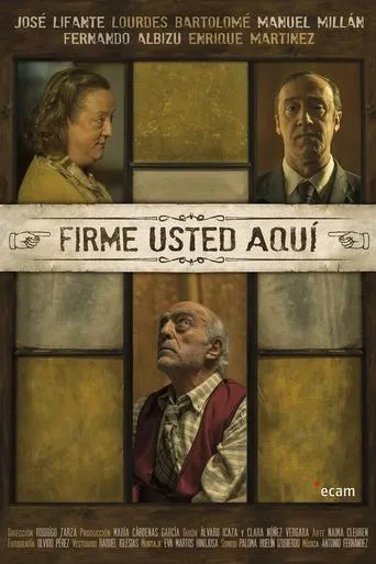 Póster de Firme Usted Aquí