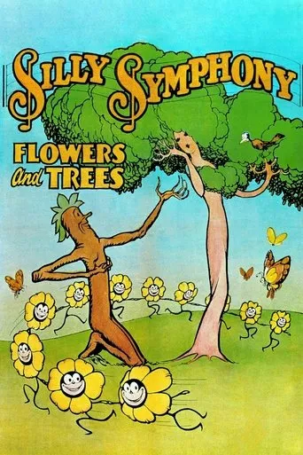 Póster de Flores y árboles