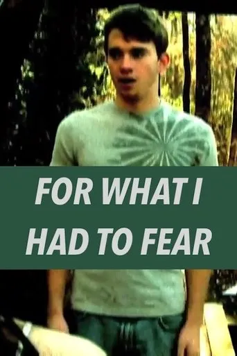 Póster de For What I Had to Fear