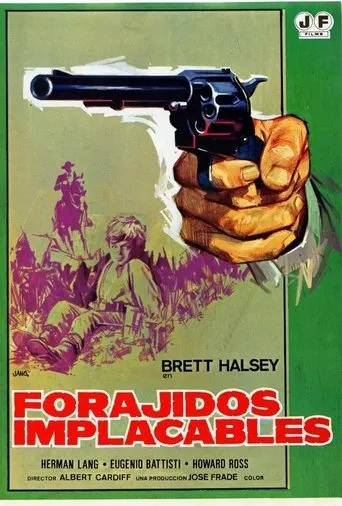 Póster de Forajidos implacables (1969) con Teresa Gimpera como Jane