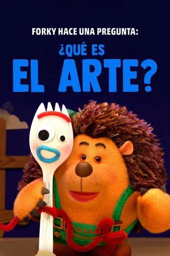 Póster de Forky hace una pregunta: ¿Qué es el arte?