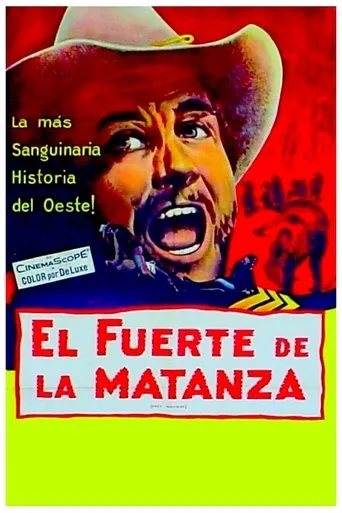 Póster de Fort Massacre (El fuerte de la matanza) (1958) con Forrest Tucker como McGurney