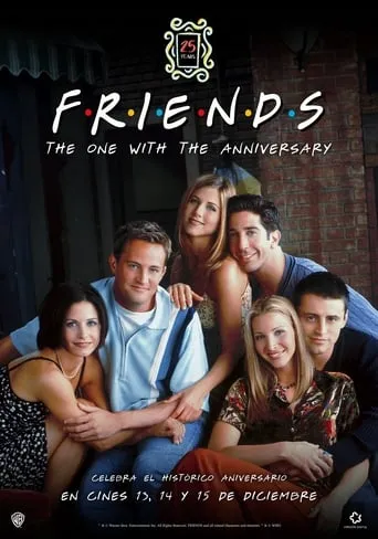 Póster de Friends 25 Aniversario (2019) con Matthew Perry como Chandler Bing
