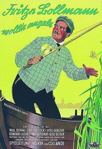 Póster de Fritze Bollmann wollte angeln