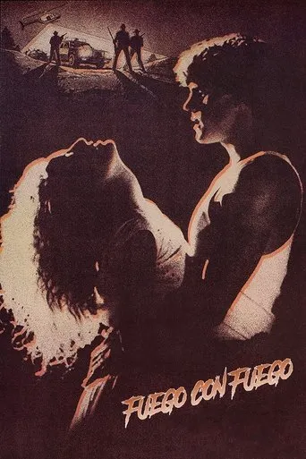 Póster de Fuego con fuego (1986) con Penelope Sudrow como Stephanie
