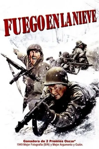 Póster de Fuego en la nieve (1949) con Richard Jaeckel como Bettis