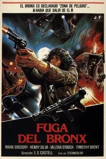 Póster de Fuga del Bronx (1983) con Ennio Girolami como President Henry Clark
