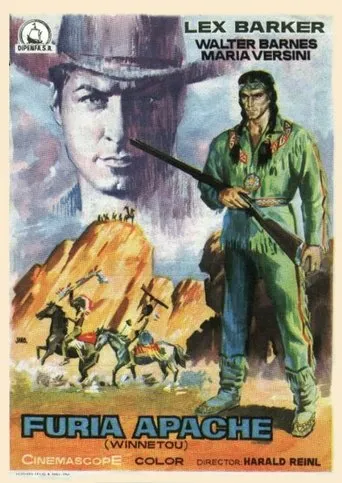 Póster de Furia Apache (1963) con Demeter Bitenc como Dick Stone