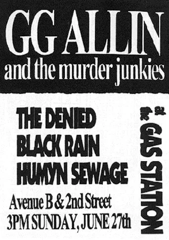Póster de GG Allin: Live at the Gas Station
