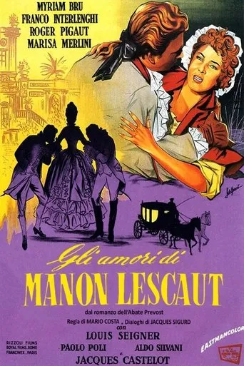 Póster de Gli amori di Manon Lescaut
