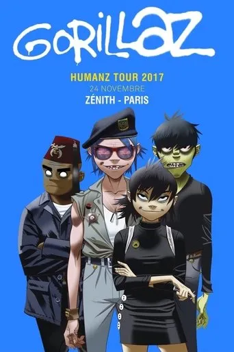 Póster de Gorillaz au Zénith 2017