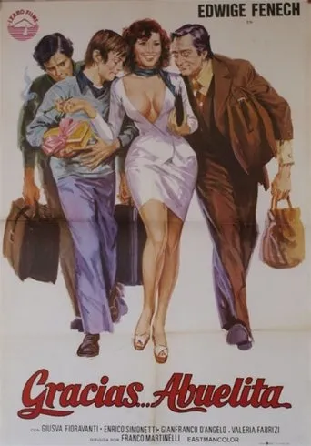Póster de Gracias, abuelita (1975) con Edwige Fenech como Marianna Persichetti