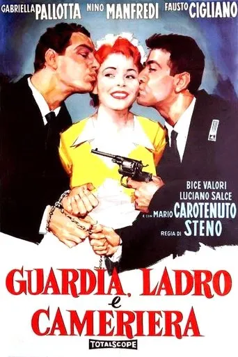 Póster de Guardia, ladro e cameriera