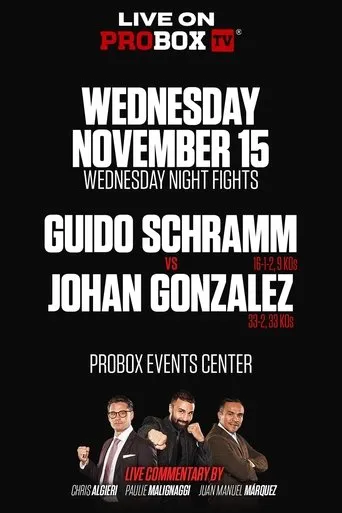 Póster de Guido Emmanuel Schramm vs. Johan Gonzalez