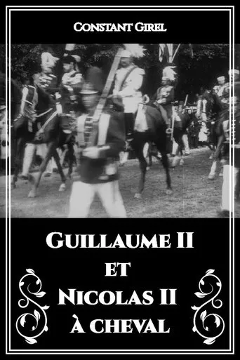 Póster de Guillaume II et Nicolas II à cheval