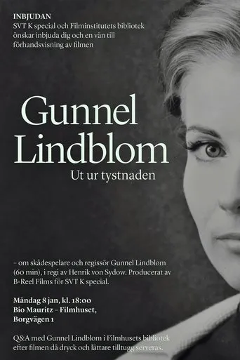 Póster de Gunnel Lindblom: ut ur tystnaden
