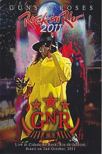 Póster de Guns N Roses Rock In Rio (2011) con Axl Rose como himself