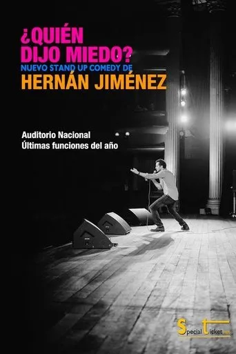 Póster de Hernán Jiménez: ¿Quién dijo miedo?