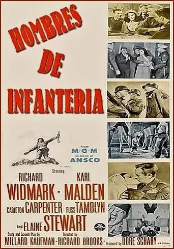 Póster de Hombres de infanteria (1953) con Steve Mitchell como Quartermaster Sergeant (uncredited)
