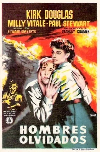 Póster de Hombres olvidados (1953) con Richard Benedict como Police Officer Kogan