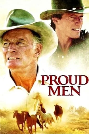 Póster de Hombres orgullosos (1987) con Peter Strauss como Charley MacLeod Jr.
