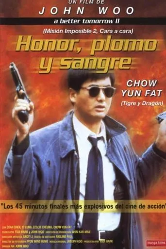 Póster de Honor, plomo y sangre (1987) con Ng Man-tat como Boss Wong