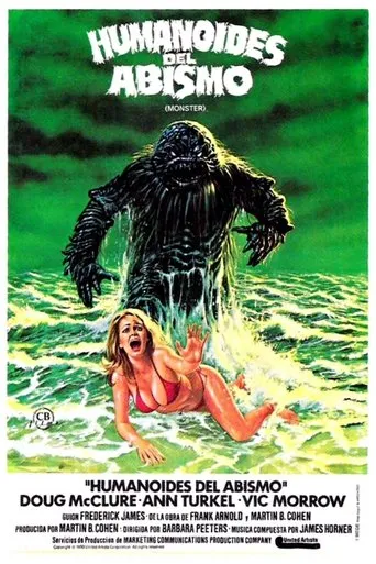 Póster de Humanoides del abismo (1980) con Ann Turkel como Dr. Susan Drake
