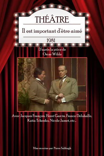 Póster de Il est important d'être aimé