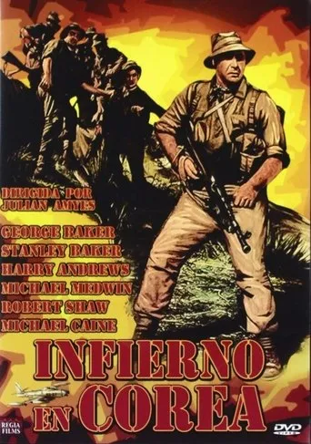 Póster de Infierno en Corea (1956) con Percy Herbert como Pvt. Moon