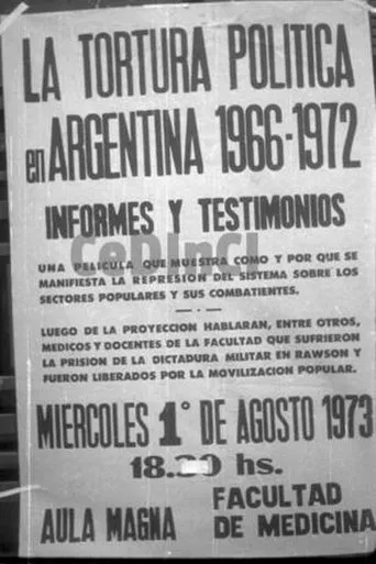 Póster de Informes y testimonios. La tortura política en Argentina 1966-1972