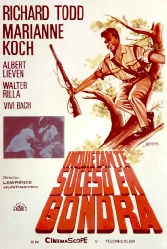 Póster de Inquietante suceso en Gondra (1963) con Albert Lieven como Dr. Franz Weiss