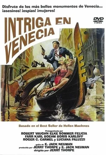 Póster de Intriga en Venecia (1967) con Karlheinz Böhm como Robert Wahl