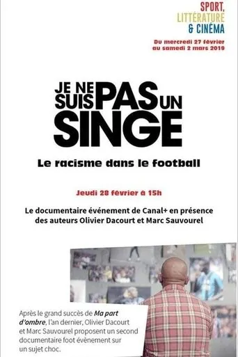 Póster de Je ne suis pas un singe