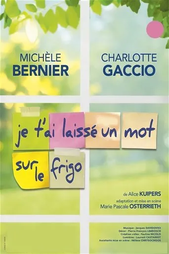 Póster de Je t'ai laissé un mot sur le frigo