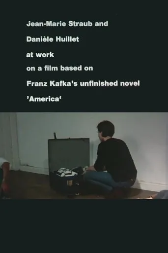 Póster de Jean-Marie Straub und Danièle Huillet bei der Arbeit an einem Film nach Franz Kafkas Romanfragment Amerika