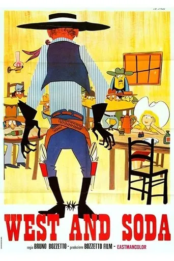 Póster de Johnny y Clementina en el Oeste (1965) con Anna Miserocchi como Dark Cow (voice)
