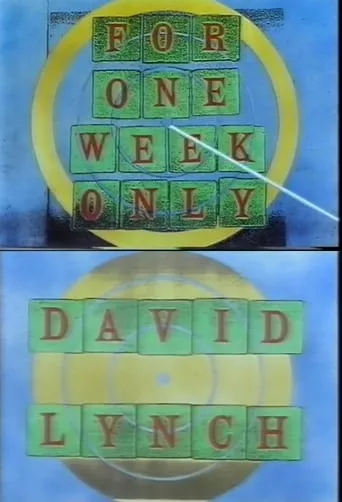 Póster de Jonathan Ross Presents for One Week Only: David Lynch