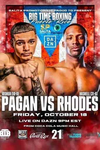 Póster de Joshua Pagan vs. Haskell Rhodes