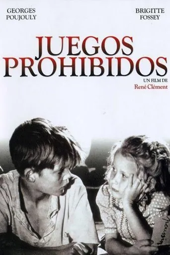 Póster de Juegos prohibidos (1952) con Brigitte Fossey como Paulette