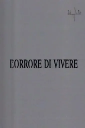 Póster de L'orrore di vivere