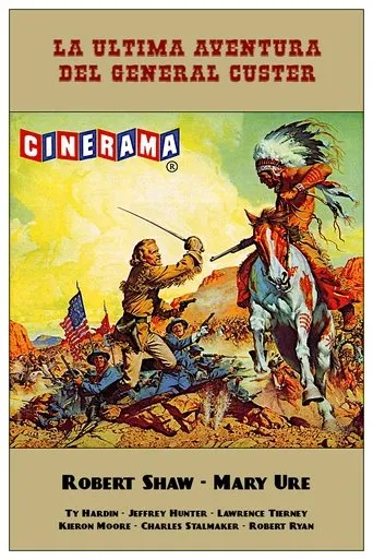 Póster de La Última Aventura Del General Custer (1967) con Mary Ure como Elizabeth Custer