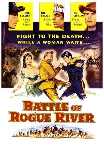 Póster de La batalla de Rogue River (1954) con Steven Ritch como Indian