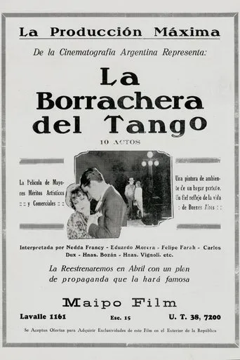 Póster de La borrachera del tango